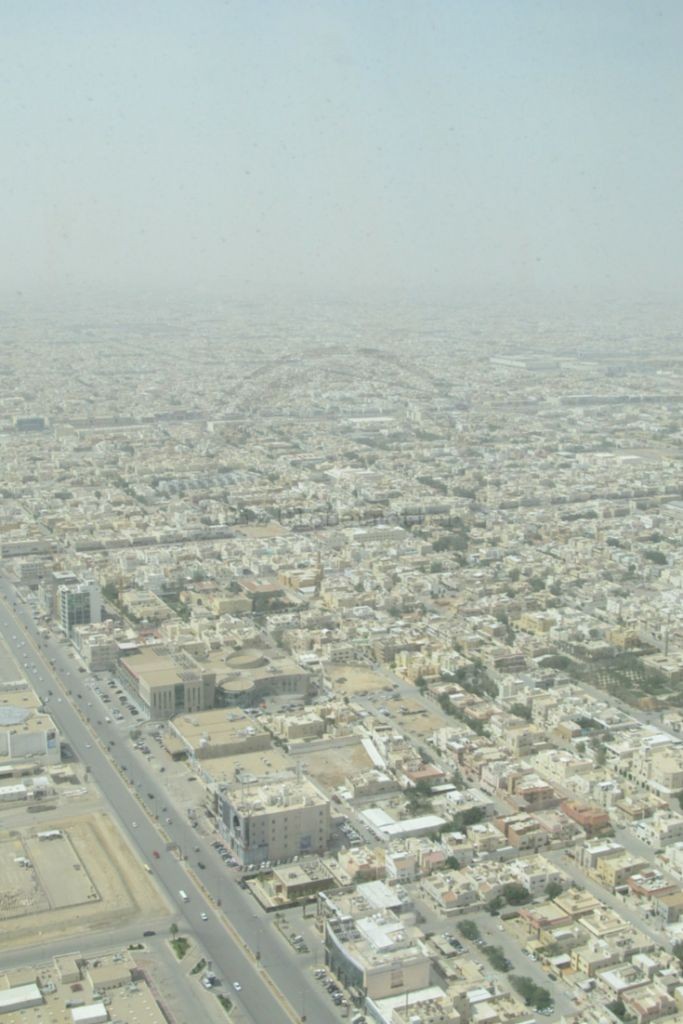 View from the SkyBridge, Kingdom Centre Tower, Riyadh, Saudi Arabia